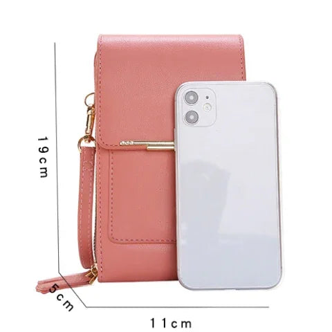 HOT SALE 45%🔥Anti-Theft RFiD Touch Screen Leather Shoulder Bag