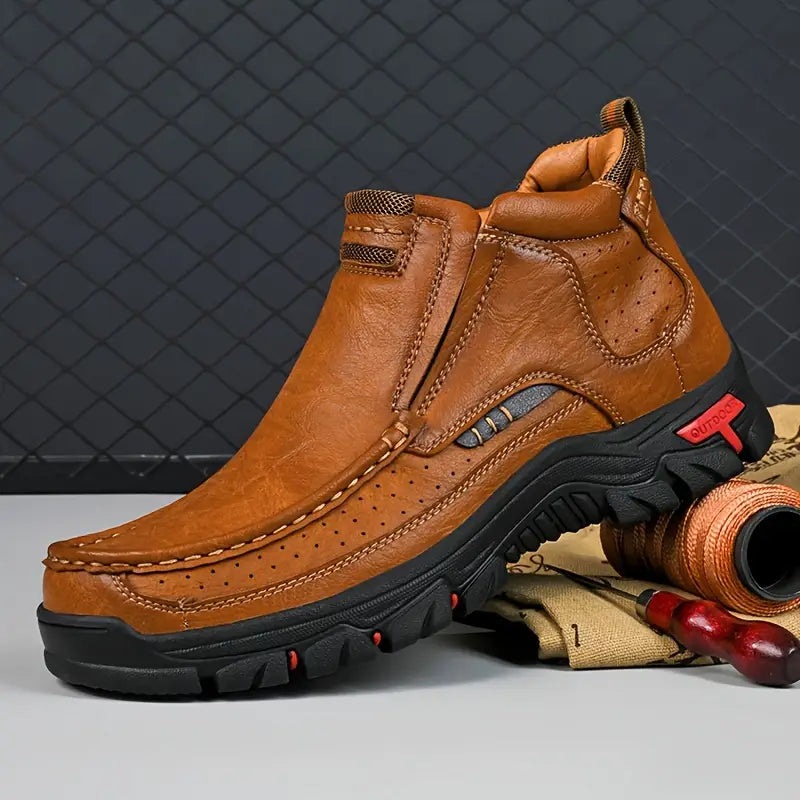 Summer Promotion 50% OFF❤️ Waterproof Non-Slip Ankle Boots for Men – Comfort Orthopedic Outdoor Shoes