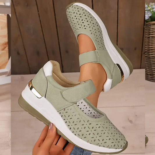 Summer Sale 50% Off❤️ Women's Slip-On Sneakers - Breathable Mesh Walking Shoes with Arch Support