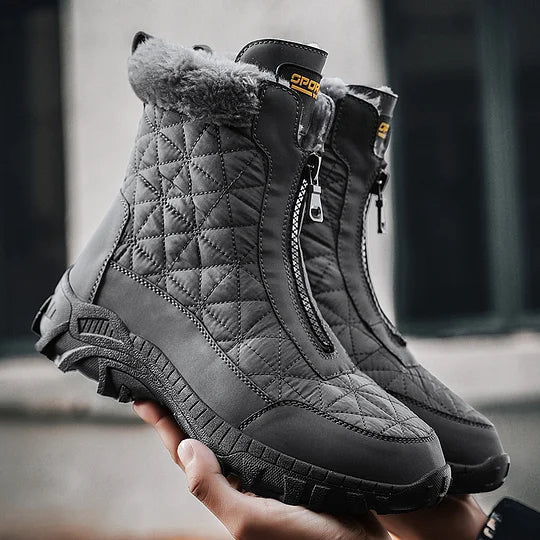 (⏰Limited Time 49% Discount Event) Men's Winter Warm Wide Toe Orthopedic Arch Support Snow Boots Waterproof Non-slip Anti-puncture Work Boots