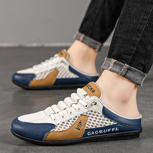 Men's Breathable Casual Comfort Half Slippers Slip-on Shoes
