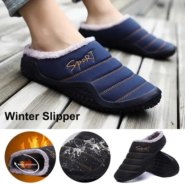 Men's Cozy Winter Comfort Slippers for Outdoor