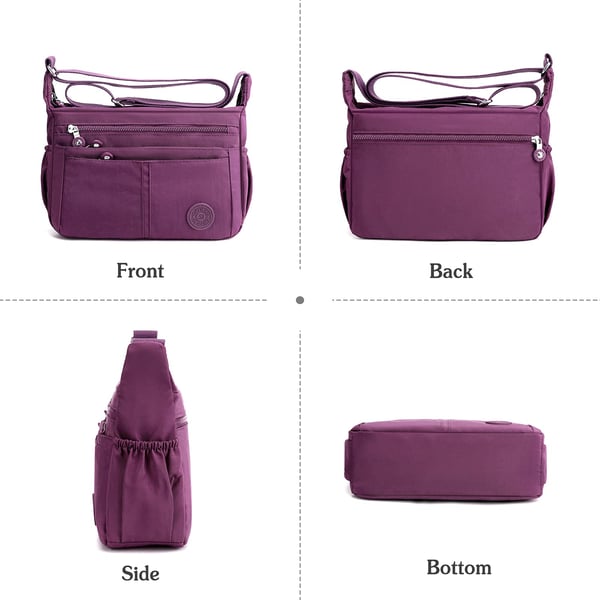 Multi-Pocket Large Capacity Waterproof Casual Crossbody Bag Shoulder Bag