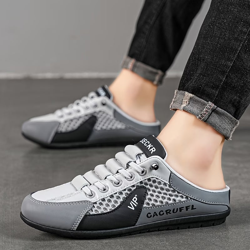 Men's Breathable Casual Comfort Half Slippers Slip-on Shoes