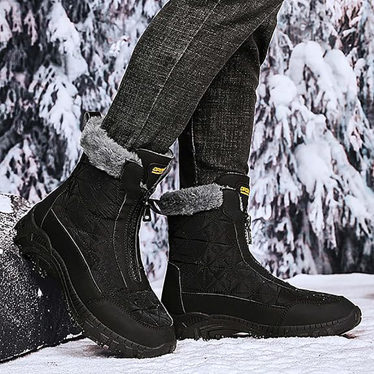 (⏰Limited Time 49% Discount Event) Men's Winter Warm Wide Toe Orthopedic Arch Support Snow Boots Waterproof Non-slip Anti-puncture Work Boots