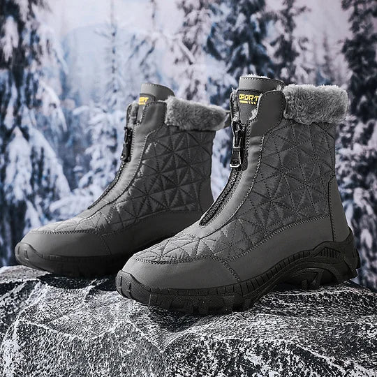 (⏰Limited Time 49% Discount Event) Men's Winter Warm Wide Toe Orthopedic Arch Support Snow Boots Waterproof Non-slip Anti-puncture Work Boots