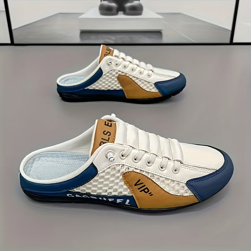 Men's Breathable Casual Comfort Half Slippers Slip-on Shoes