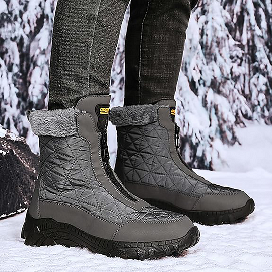 (⏰Limited Time 49% Discount Event) Men's Winter Warm Wide Toe Orthopedic Arch Support Snow Boots Waterproof Non-slip Anti-puncture Work Boots