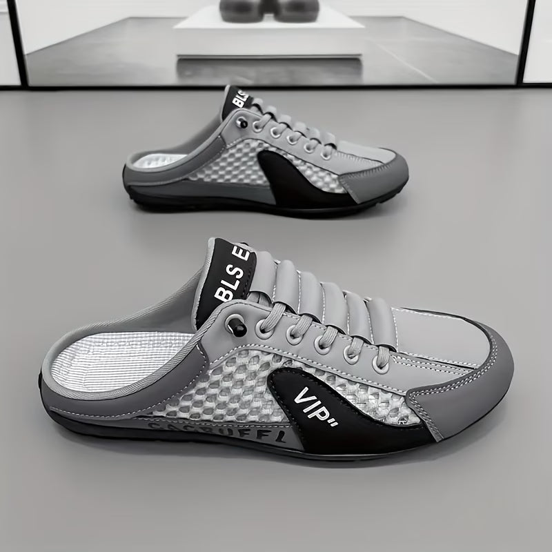 Men's Breathable Casual Comfort Half Slippers Slip-on Shoes