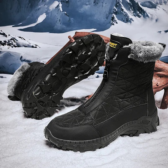 (⏰Limited Time 49% Discount Event) Men's Winter Warm Wide Toe Orthopedic Arch Support Snow Boots Waterproof Non-slip Anti-puncture Work Boots