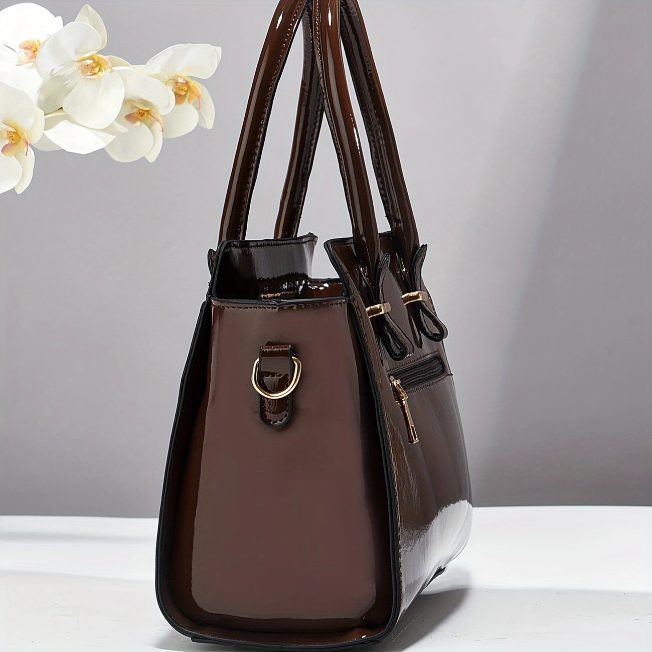 Promoción anticipada para el Día de la Madre: 49 % de descuento ❤️Bolsos tote con estampado de cocodrilo brillante para mujer