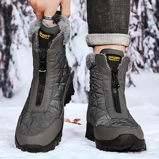 (⏰Limited Time 49% Discount Event) Men's Winter Warm Wide Toe Orthopedic Arch Support Snow Boots Waterproof Non-slip Anti-puncture Work Boots