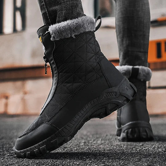 (⏰Limited Time 49% Discount Event) Men's Winter Warm Wide Toe Orthopedic Arch Support Snow Boots Waterproof Non-slip Anti-puncture Work Boots