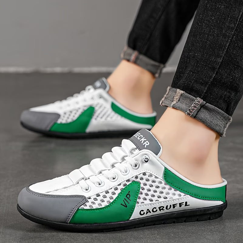 Men's Breathable Casual Comfort Half Slippers Slip-on Shoes