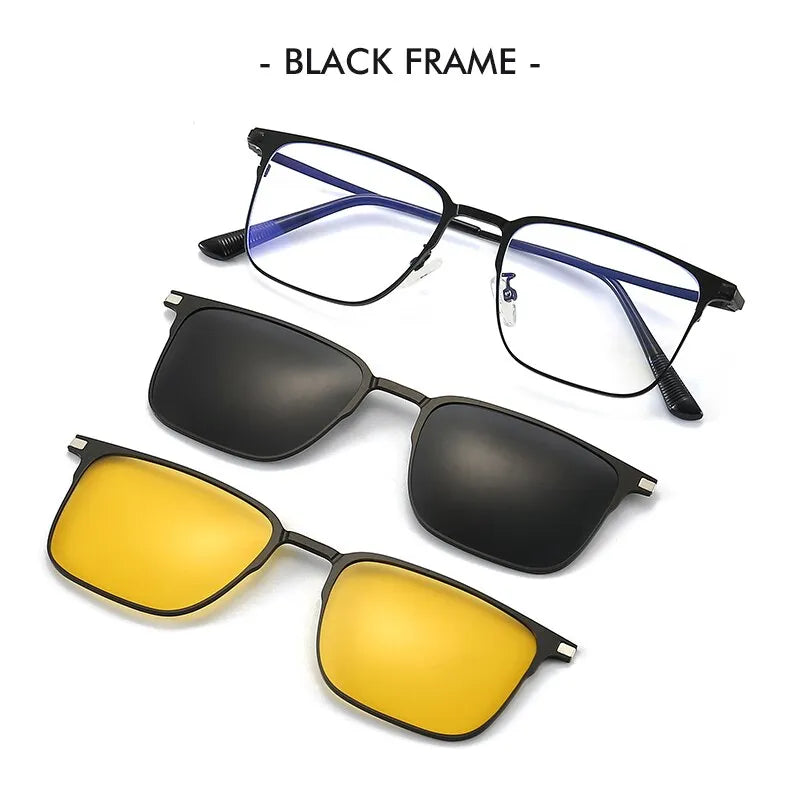 3-in-1 Magnetic Polarized Sunglasses
