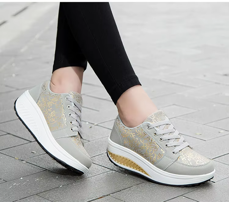💮 Spring Special 49% Off💝 Women's Orthopedic Slimming Toning Platform Sneakers, Comfort Walking Shoes