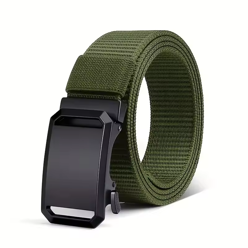 Men's Stylish Canvas Belt with Automatic Buckle