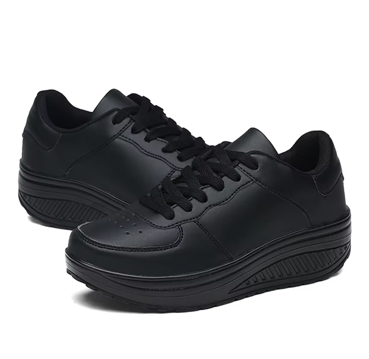 Spring Special 49% Off💝 Women's Orthopedic Lace-Up Leather Platform Sneakers – Casual Walking Shoes
