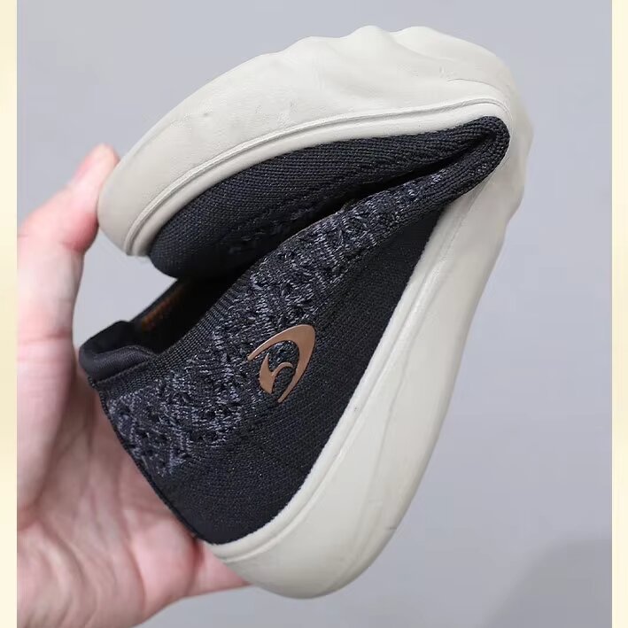 Zapatillas de senderismo transpirables y antideslizantes para mujer: mocasines de suela gruesa y suave