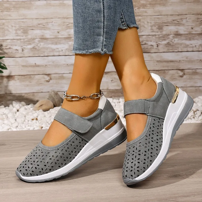 Summer Sale 50% Off❤️ Women's Slip-On Sneakers - Breathable Mesh Walking Shoes with Arch Support