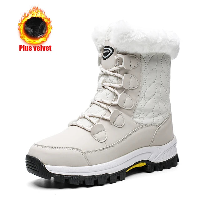 🔥Last Day Promotion 50% OFF 🔥Women's Winter Fashionable Fleece-Lined Warm Snow Boots