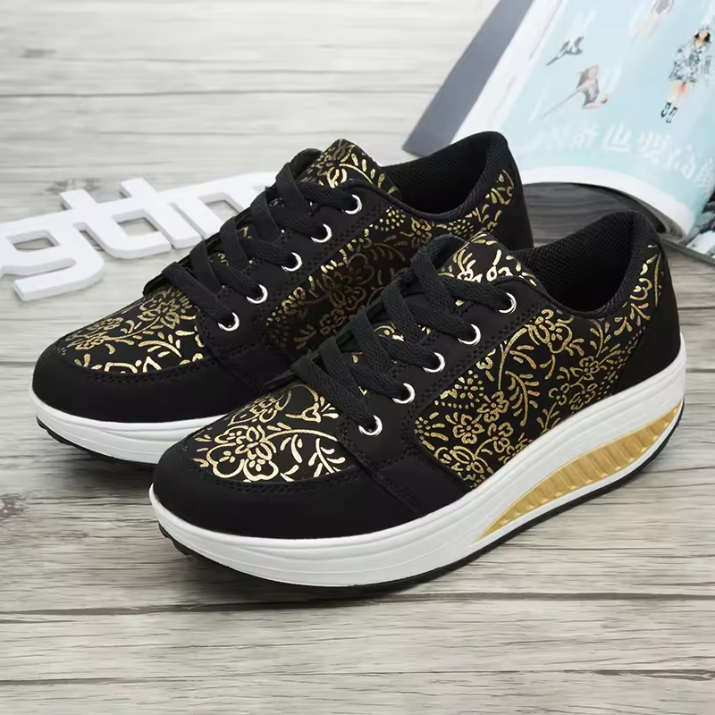 💮 Spring Special 49% Off💝 Women's Orthopedic Slimming Toning Platform Sneakers, Comfort Walking Shoes