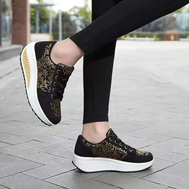 💮 Spring Special 49% Off💝 Women's Orthopedic Slimming Toning Platform Sneakers, Comfort Walking Shoes