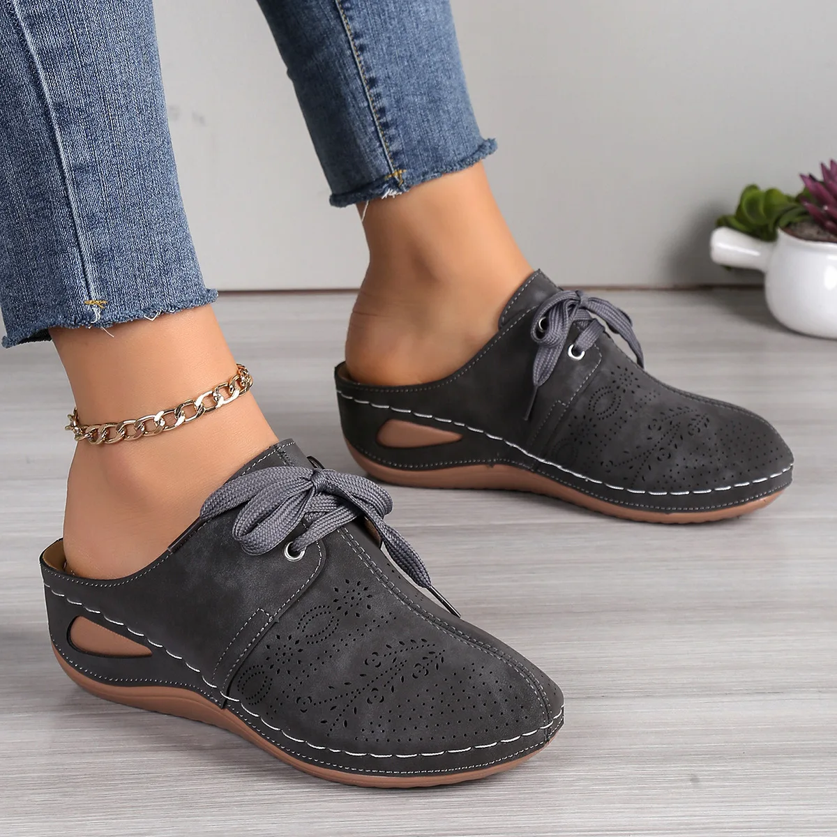 Summer Sale 50% Off❤️Women’s Comfort Orthopedic Mule Slip-on