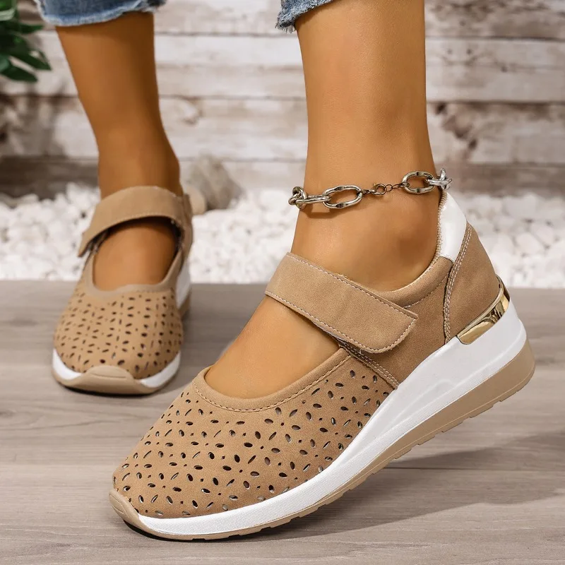 Summer Sale 50% Off❤️ Women's Slip-On Sneakers - Breathable Mesh Walking Shoes with Arch Support