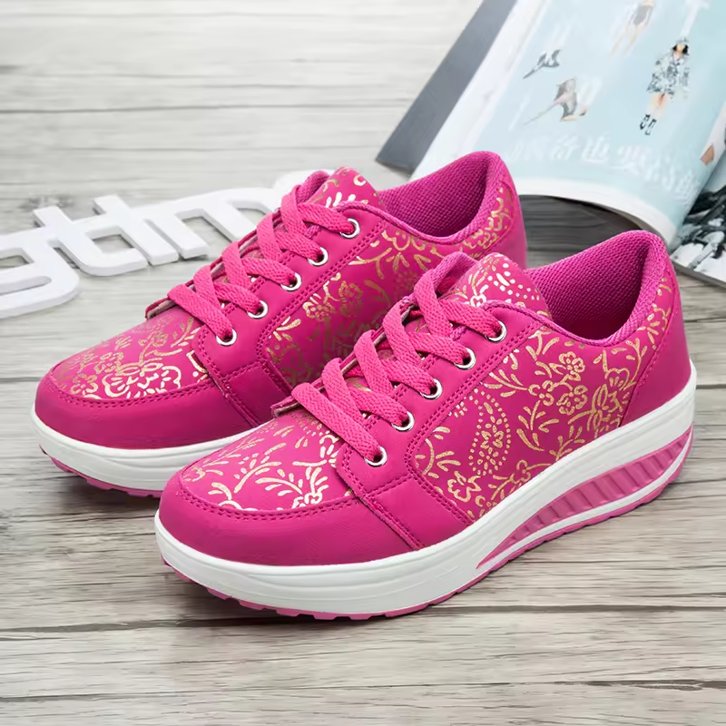 💮 Spring Special 49% Off💝 Women's Orthopedic Slimming Toning Platform Sneakers, Comfort Walking Shoes