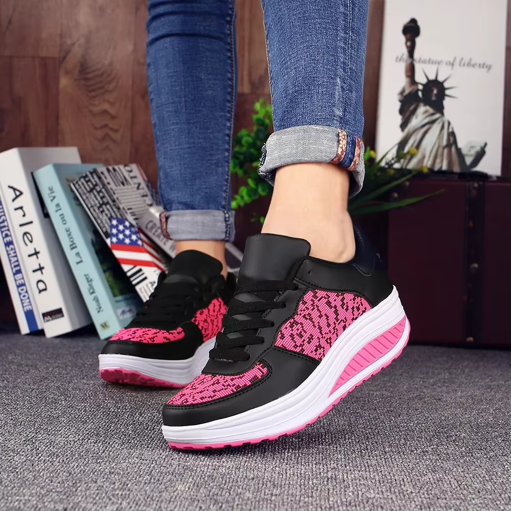Spring Special 49% Off💝 Women's Orthopedic Lace-Up Leather Platform Sneakers – Casual Walking Shoes