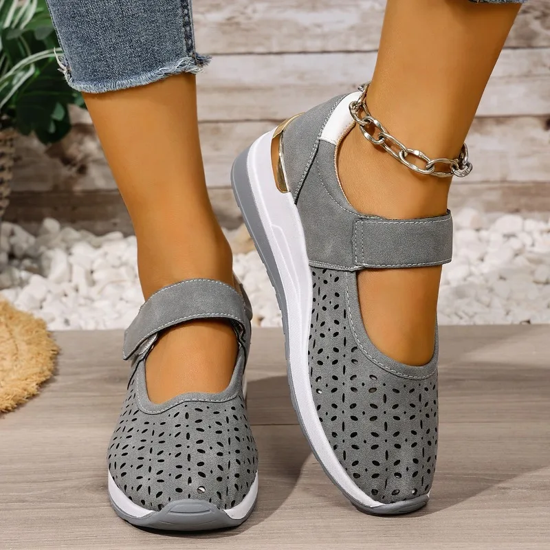 Summer Sale 50% Off❤️ Women's Slip-On Sneakers - Breathable Mesh Walking Shoes with Arch Support
