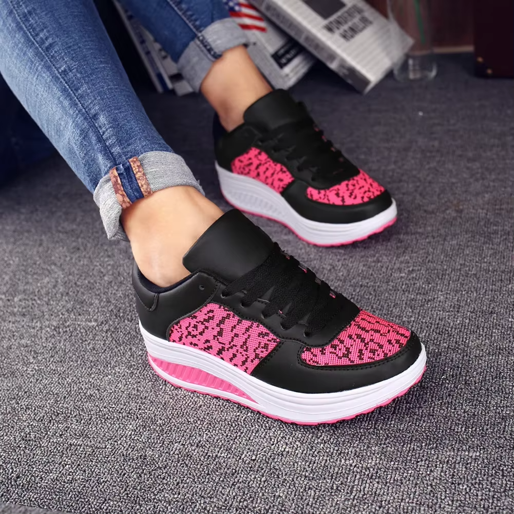Spring Special 49% Off💝 Women's Orthopedic Lace-Up Leather Platform Sneakers – Casual Walking Shoes