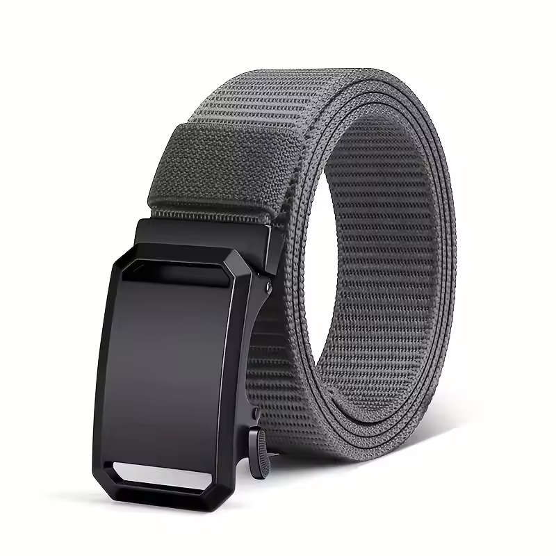Men's Stylish Canvas Belt with Automatic Buckle
