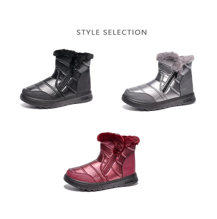 Women Comfortable Shock Absorption Waterproof Snow Boots