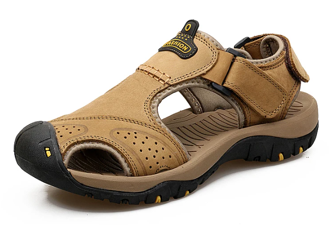 On This Week Sale off 70%🔥 Men's Outdoor Leather Orthopedic Summer Sandals