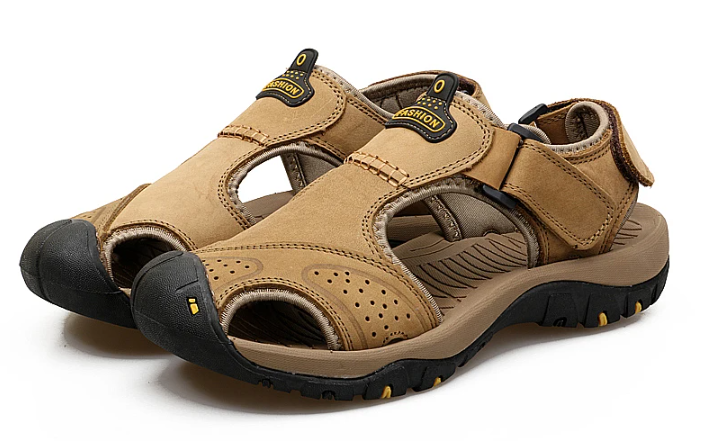 On This Week Sale off 70%🔥 Men's Outdoor Leather Orthopedic Summer Sandals