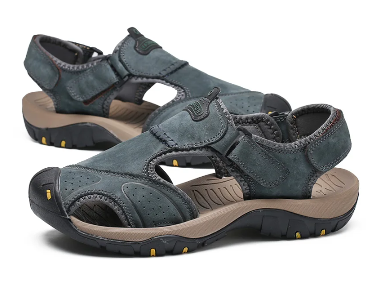 On This Week Sale off 70%🔥 Men's Outdoor Leather Orthopedic Summer Sandals