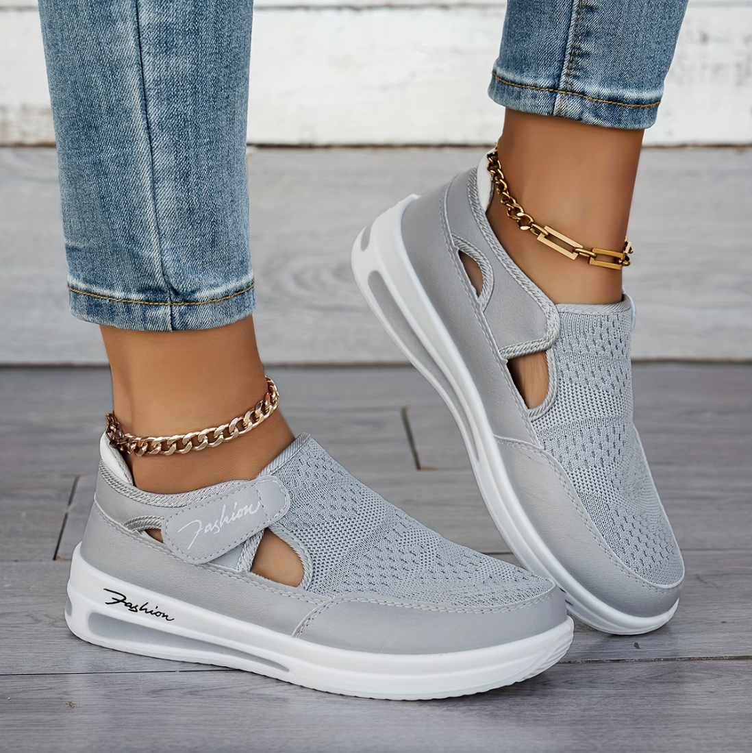 Women's Orthopedic Breathable Slip-On Shoes, Mary Jane Hybrid Sneakers