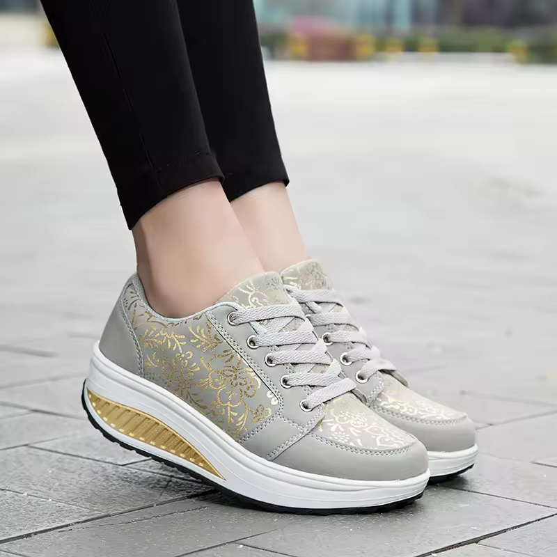 💮 Spring Special 49% Off💝 Women's Orthopedic Slimming Toning Platform Sneakers, Comfort Walking Shoes