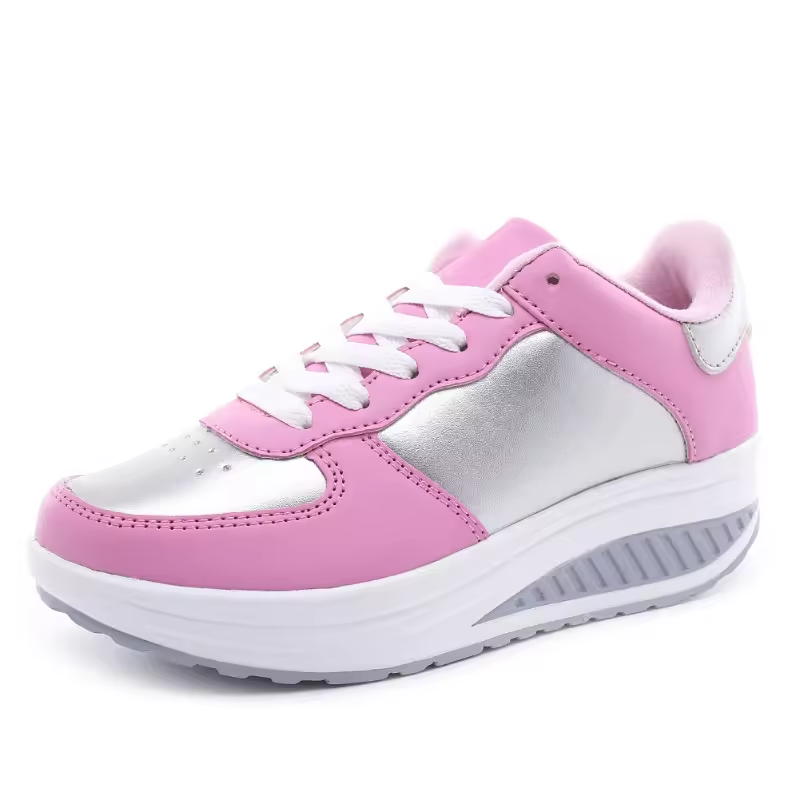 Spring Special 49% Off💝 Women's Orthopedic Lace-Up Leather Platform Sneakers – Casual Walking Shoes