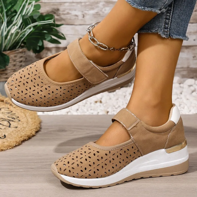 Summer Sale 50% Off❤️ Women's Slip-On Sneakers - Breathable Mesh Walking Shoes with Arch Support