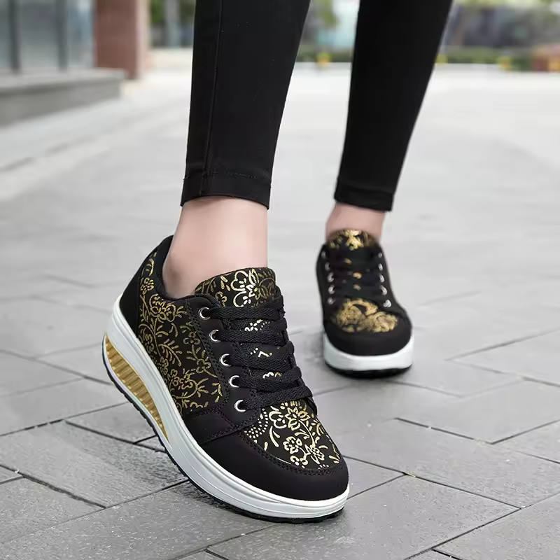 💮 Spring Special 49% Off💝 Women's Orthopedic Slimming Toning Platform Sneakers, Comfort Walking Shoes
