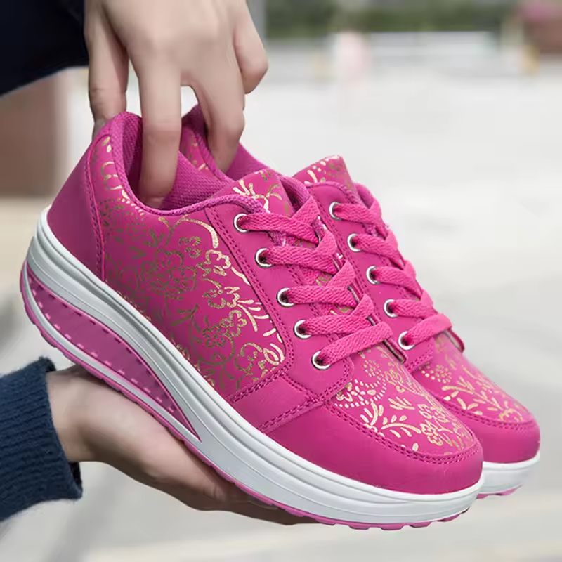 💮 Spring Special 49% Off💝 Women's Orthopedic Slimming Toning Platform Sneakers, Comfort Walking Shoes