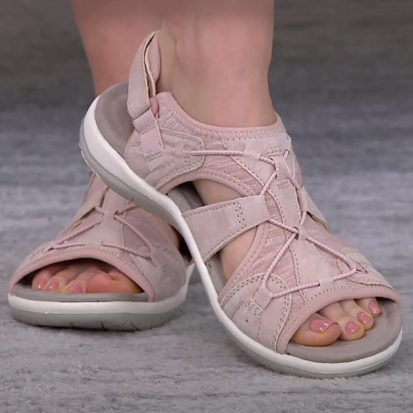 🌸 Venta de preprimavera 45% de descuento ❤️ Sandalias anchas ajustables súper suaves para mujer 