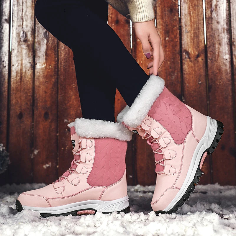 🔥Last Day Promotion 50% OFF 🔥Women's Winter Fashionable Fleece-Lined Warm Snow Boots