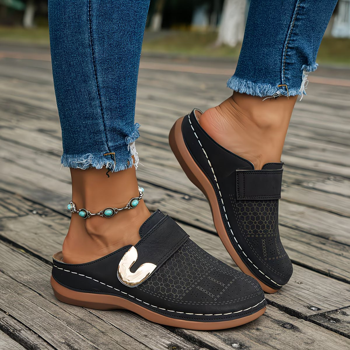 Summer Promotion 50% OFF❤️ Women's Round Toe Orthopedic Platform Sandals Summer