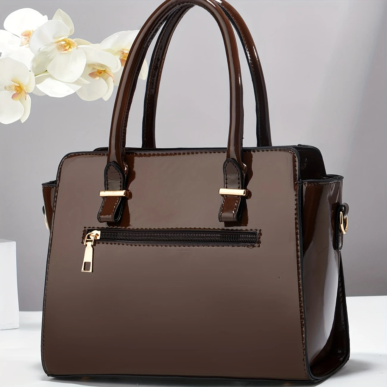 Promoción anticipada para el Día de la Madre: 49 % de descuento ❤️Bolsos tote con estampado de cocodrilo brillante para mujer