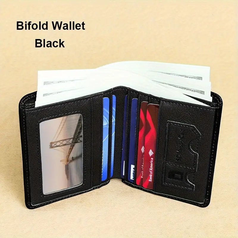 Vintage Genuine Leather RFID Blocking Wallet for Men Tri-fold Wallet