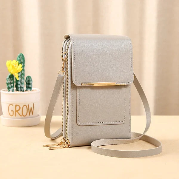 HOT SALE 45%🔥Anti-Theft RFiD Touch Screen Leather Shoulder Bag